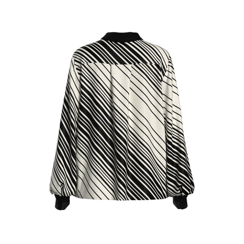 Liu Jo Camicia elegante Camicia Donna a righe diagonali 42 - Francavilla Moda